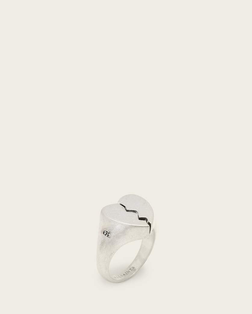 Broken Heart Sterling Silver Ring Silver | ALLSAINTS